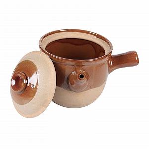 Кастрюля для китайской медицины глиняная 2 л с носиком эргономичная ручка - Фото 1