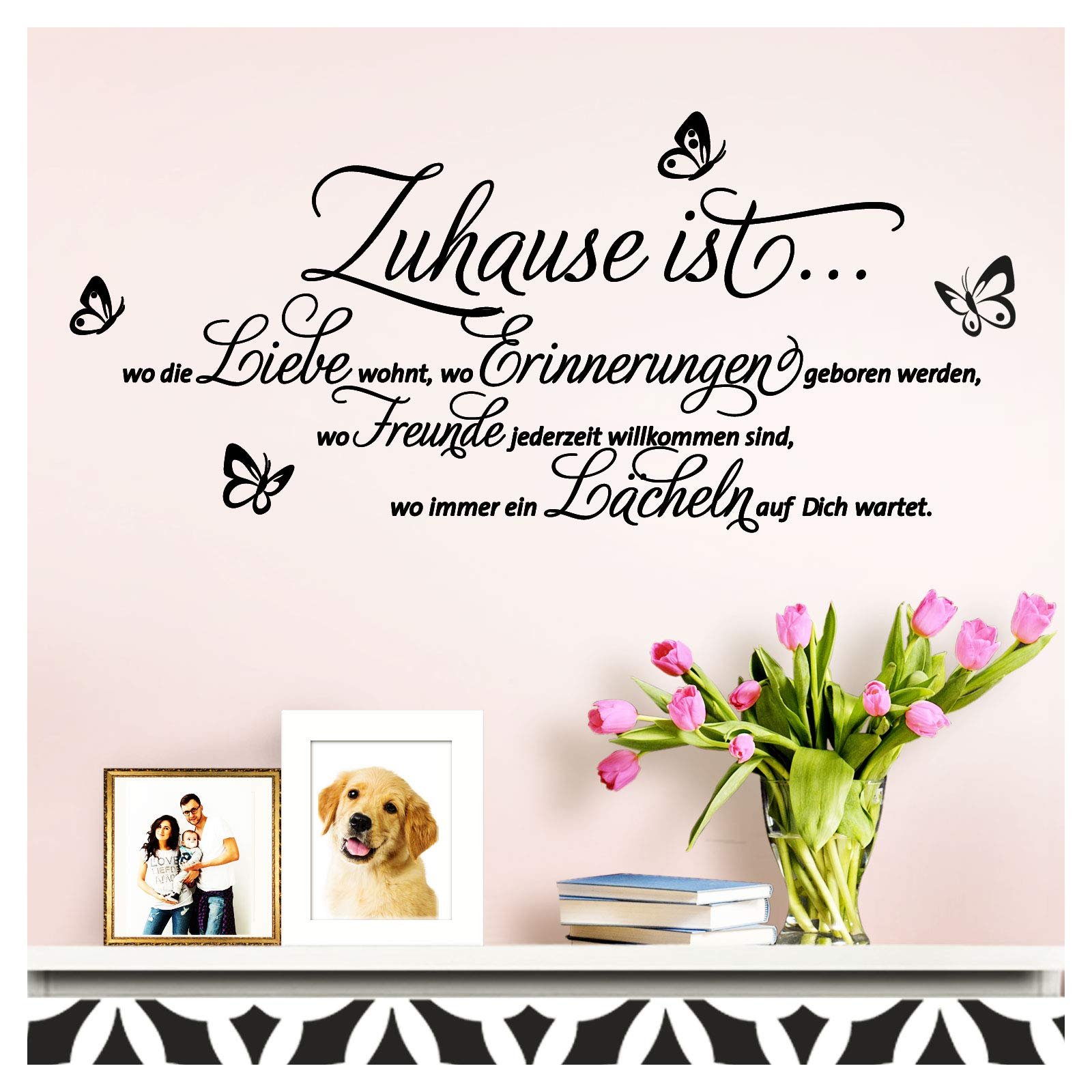 Наклейка на стіну Gran Dora W5456 Quote Home Is Loving Family Friends Чорний 70 x 27 см, фото №1 Наклейка на стіну Gran Dora W5456 Quote Home Is Loving Family Friends Чорний 70 x 27 см, фото №1