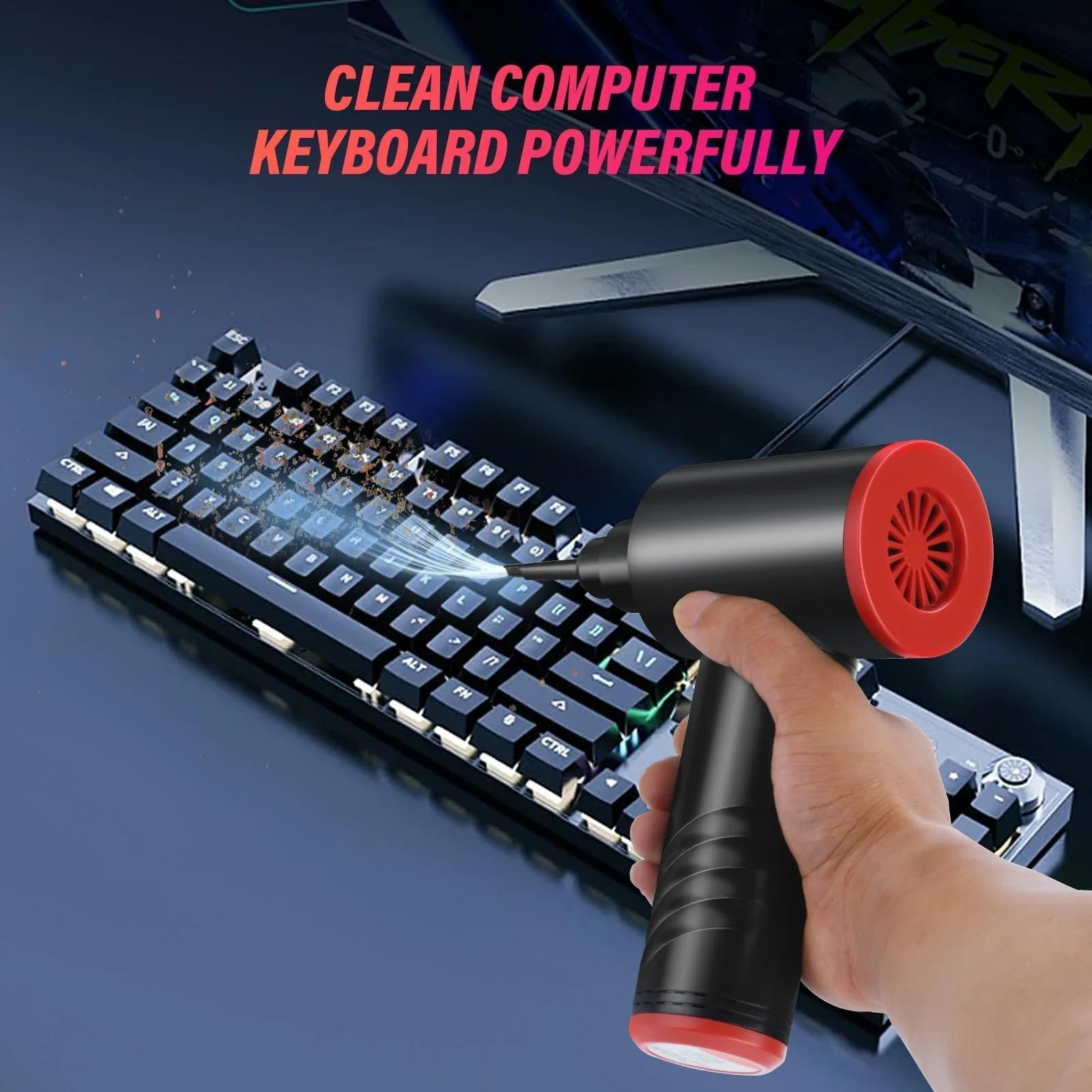 Електрична повітродувка BUDOCI 100,000 rpm 3-Speed 6000 mAh LED, фото №6 Електрична повітродувка BUDOCI 100,000 rpm 3-Speed 6000 mAh LED, фото №6