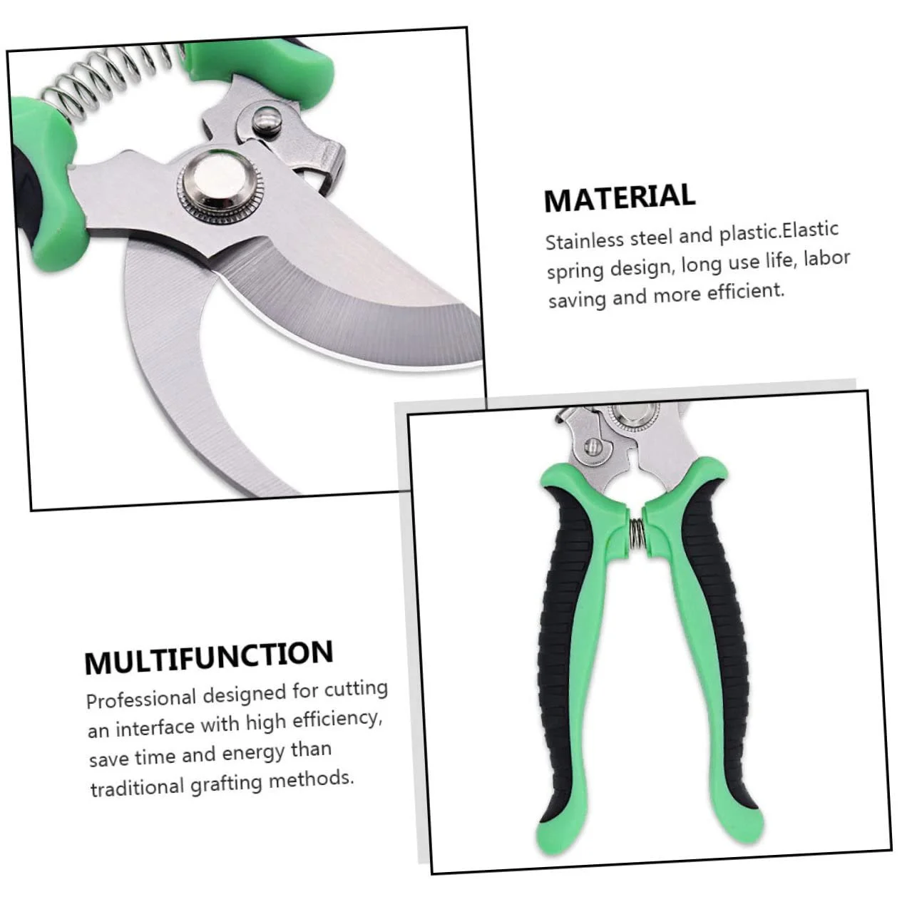 Садовий секатор Happyyami 1 шт. Green, фото №6