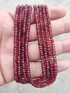 Бусины Гранат Мозамбик Натуральный Круглый Ограненный 4-4.5 мм - Фото 1