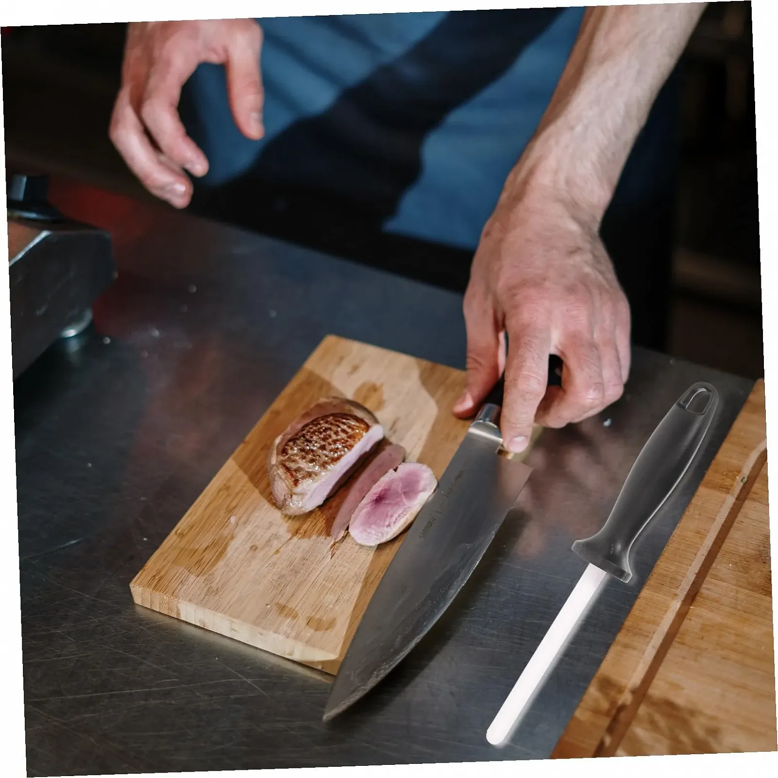 Мусат алмазний для заточування ножів портативний керамічний стрижень легкий, фото №2 Мусат алмазний для заточування ножів портативний керамічний стрижень легкий, фото №2