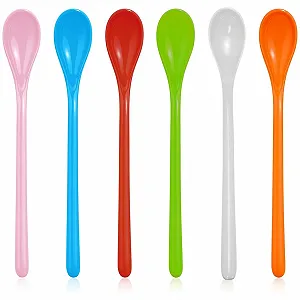 Набір з 6 улюблених ложок, довгі кольорові - Фото 1
