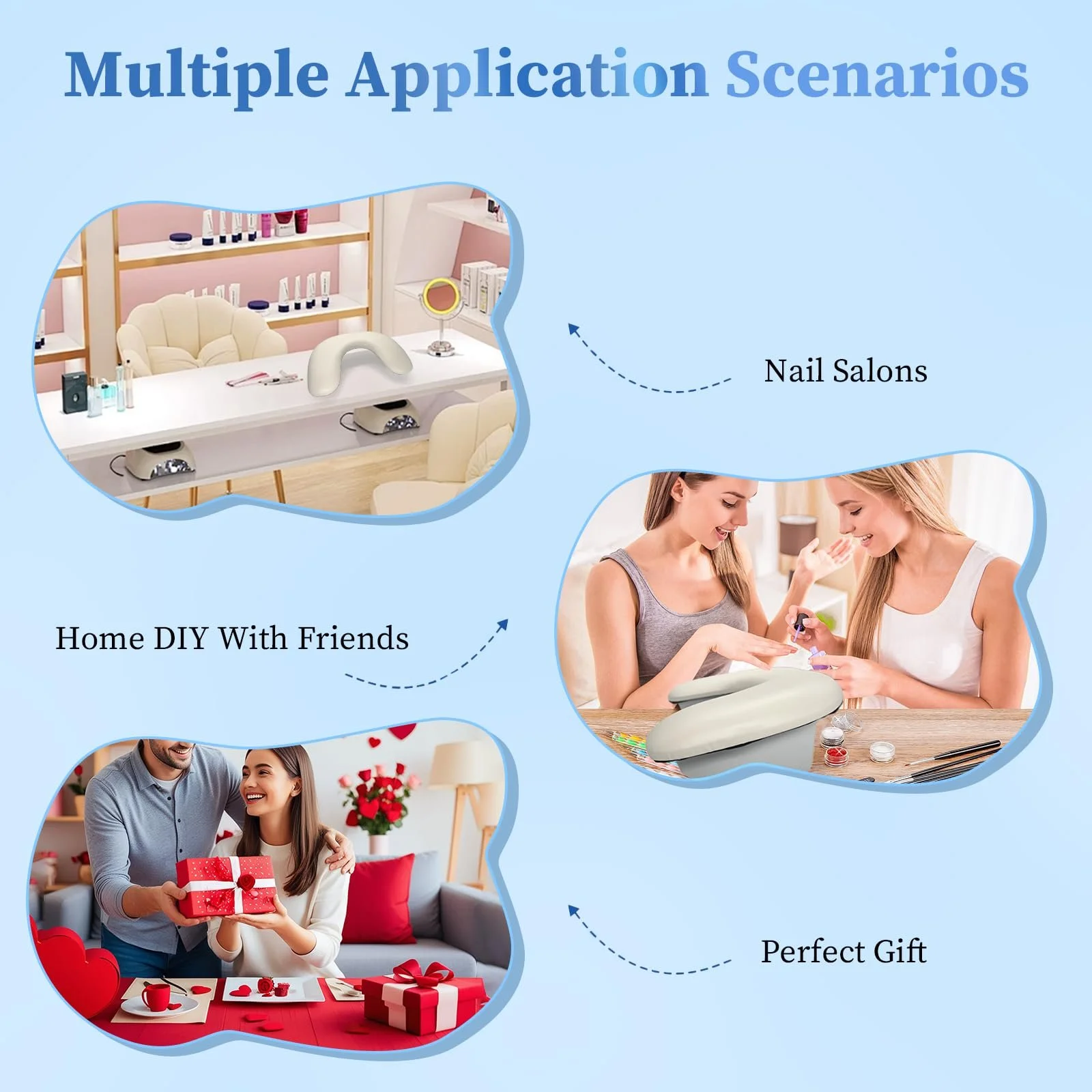 Підставка для рук U-подібна Манікюрний валик для рук знімними тримачами, фото №7 Підставка для рук U-подібна Манікюрний валик для рук знімними тримачами, фото №7