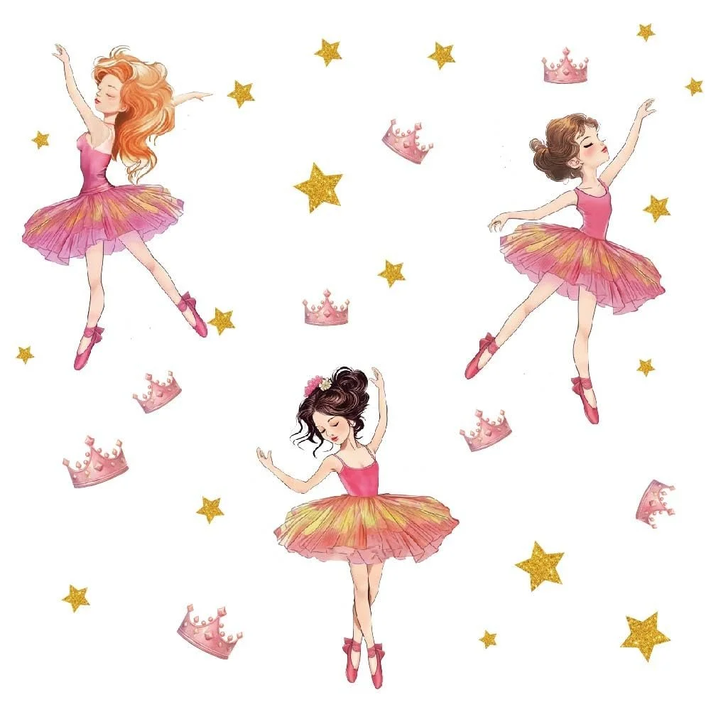 Наклейка на стіну SUPERDANT Pink Ballet Girl Вінілова DIY Кольорова, фото №3 Наклейка на стіну SUPERDANT Pink Ballet Girl Вінілова DIY Кольорова, фото №3