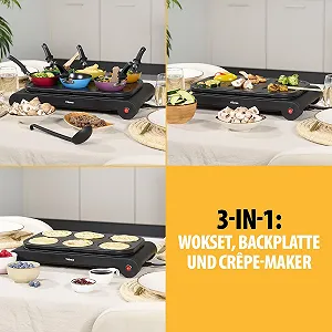 Набор для вока Tristar BP2827, 6 сковород для вока synthetic.ua - Фото 1