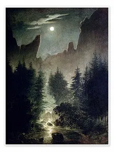 Постер Uttewalder Grund Caspar David Friedrich 50 x 70 см - Фото 1