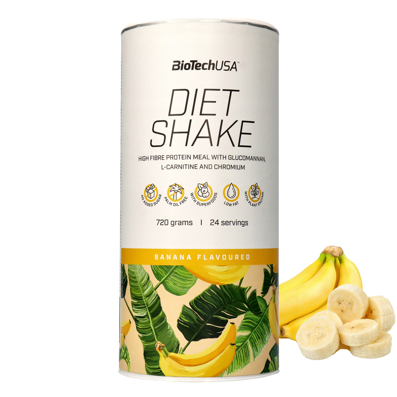 Протеин BioTech Diet Shake 720 g Banana, фото №1 Протеин BioTech Diet Shake 720 g Banana, фото №1