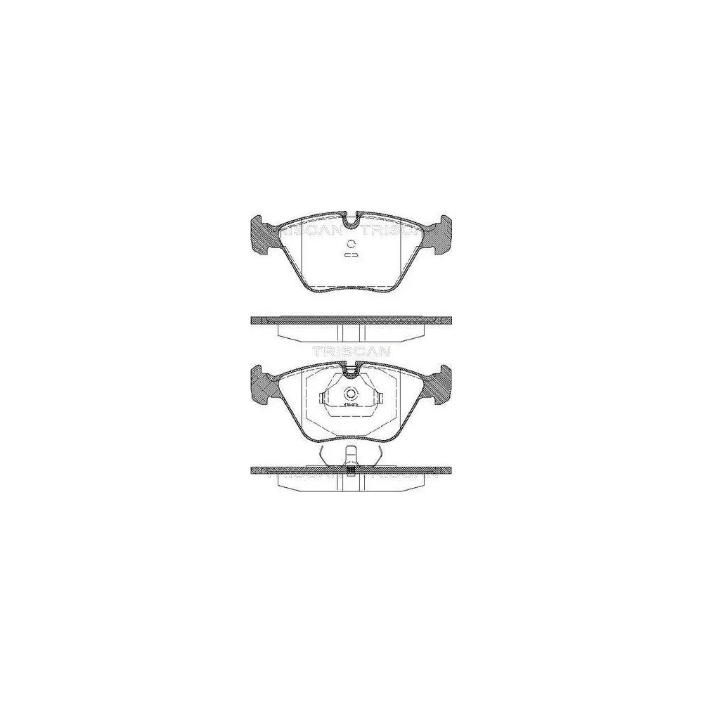 Комплект гальмівних колодок, дискове гальмо TRISCAN 8110 11898 для BMW передньої осі, фото №1