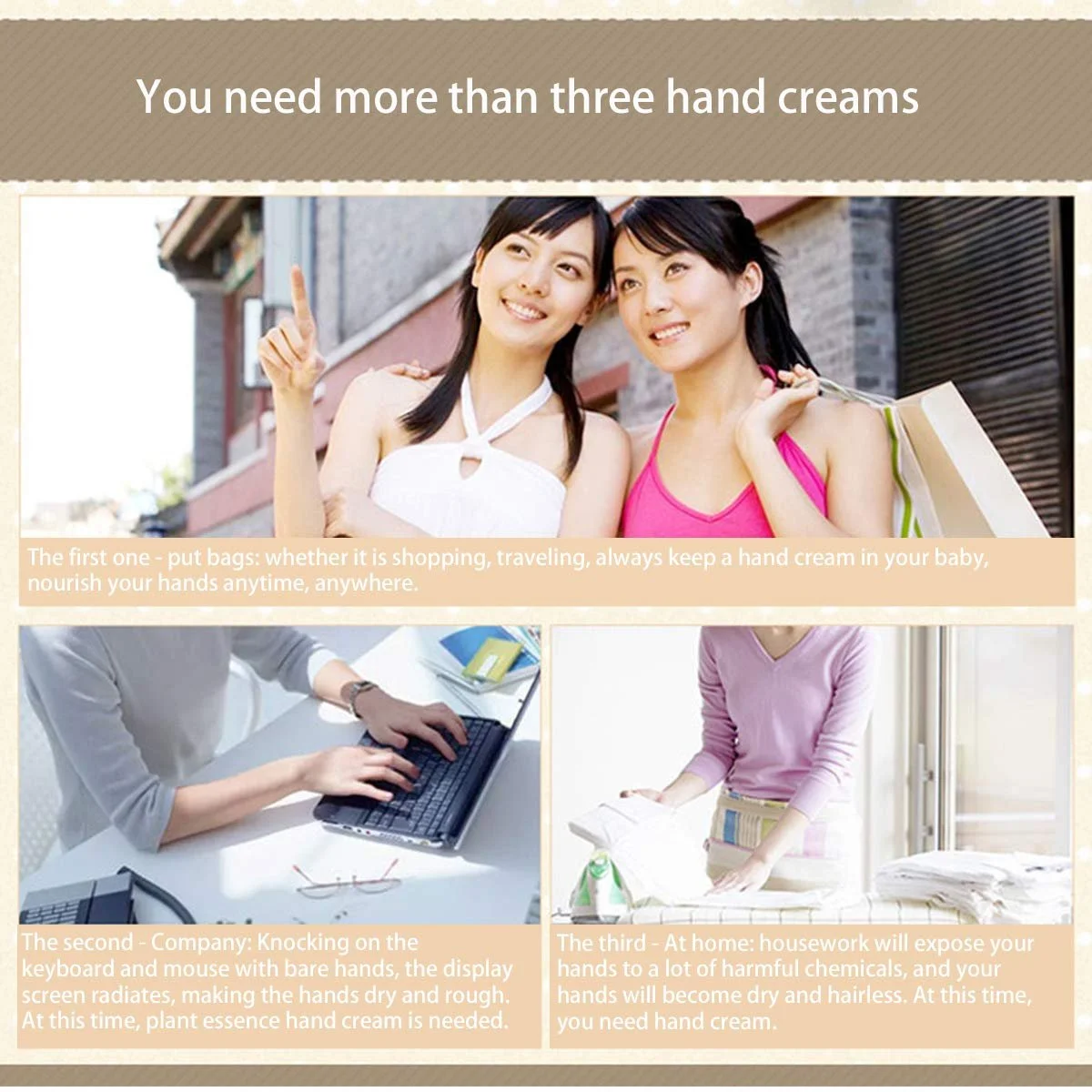 Крем для рук FERCAISH Зволожуючий з ароматом квітів та рослин з маслом ши, фото №7