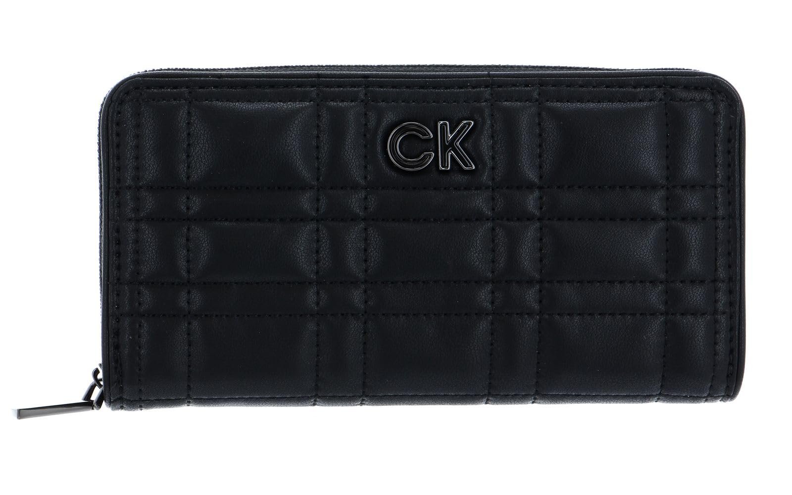 Кошелек Calvin Klein Re-Lock Quilt Zip Around L CK Черный, фото №3