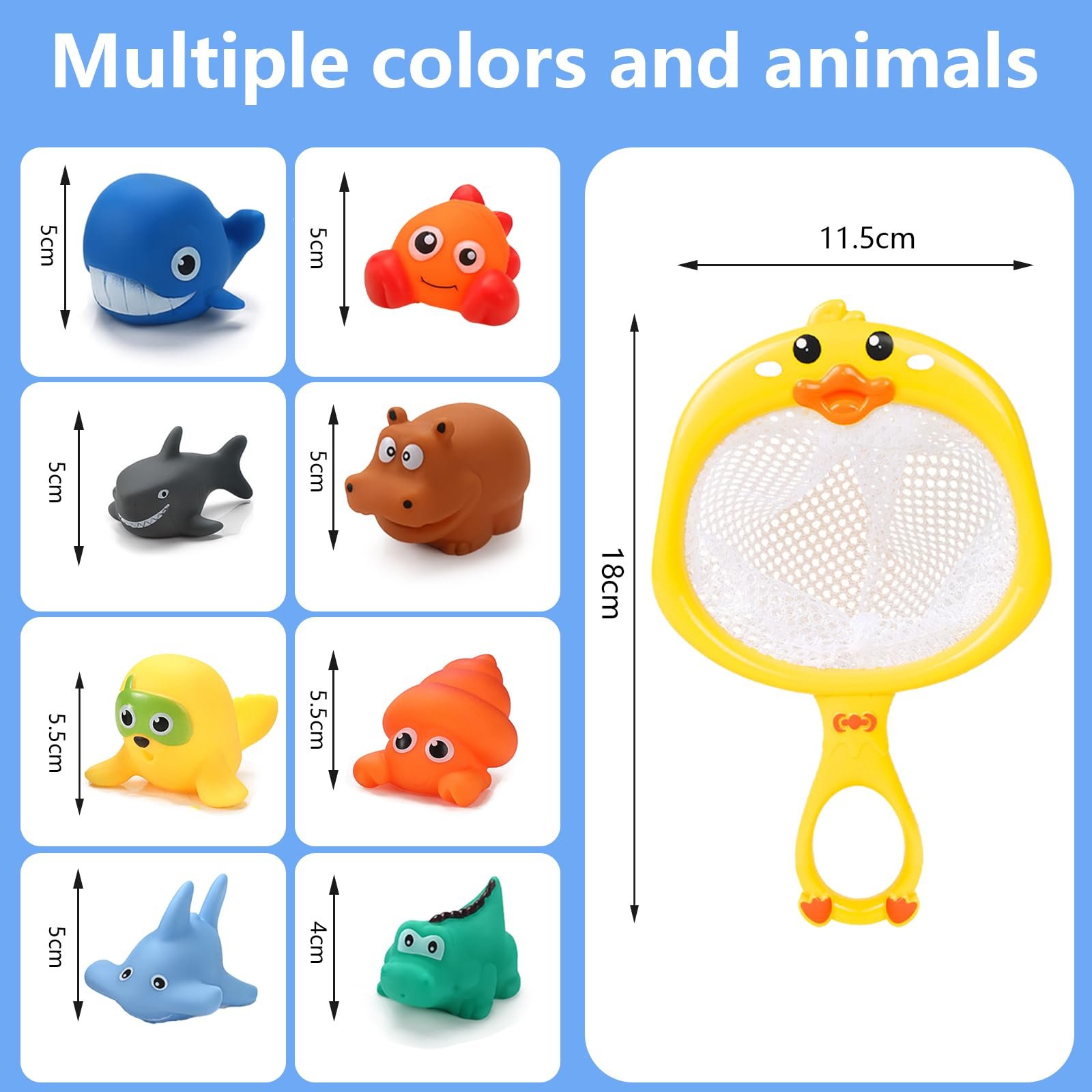 Іграшка для ванни для дітей від 1 року 9 штук, фото №4