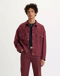 Мужская куртка Levis - Western Trucker C Red Mahogany - L - Фото 1