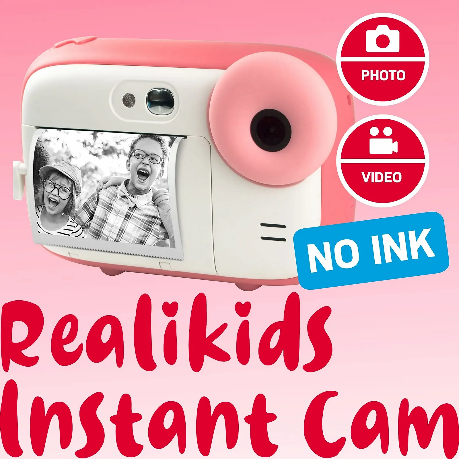 Фотоапарат миттєвого друку AGFA Photo Realikids Instant Cam 10 Мп Рожевий (ARKICPK), фото №2