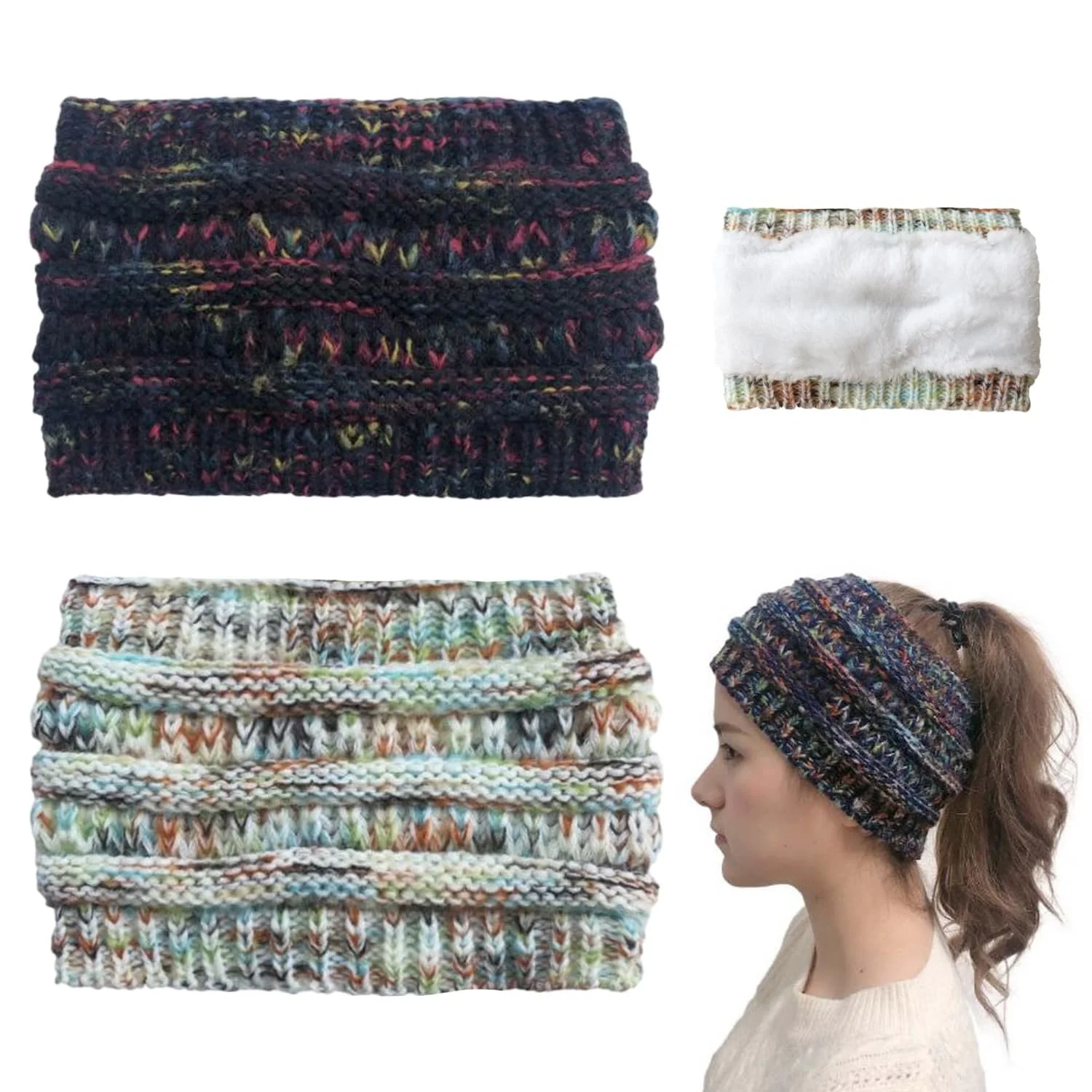 В'язана пов'язка на голову, фото №1