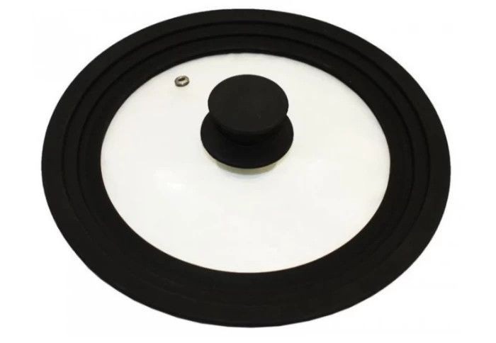 Крышка универсальная Frico FRU-1002-Black 20-24 см черная, фото №1