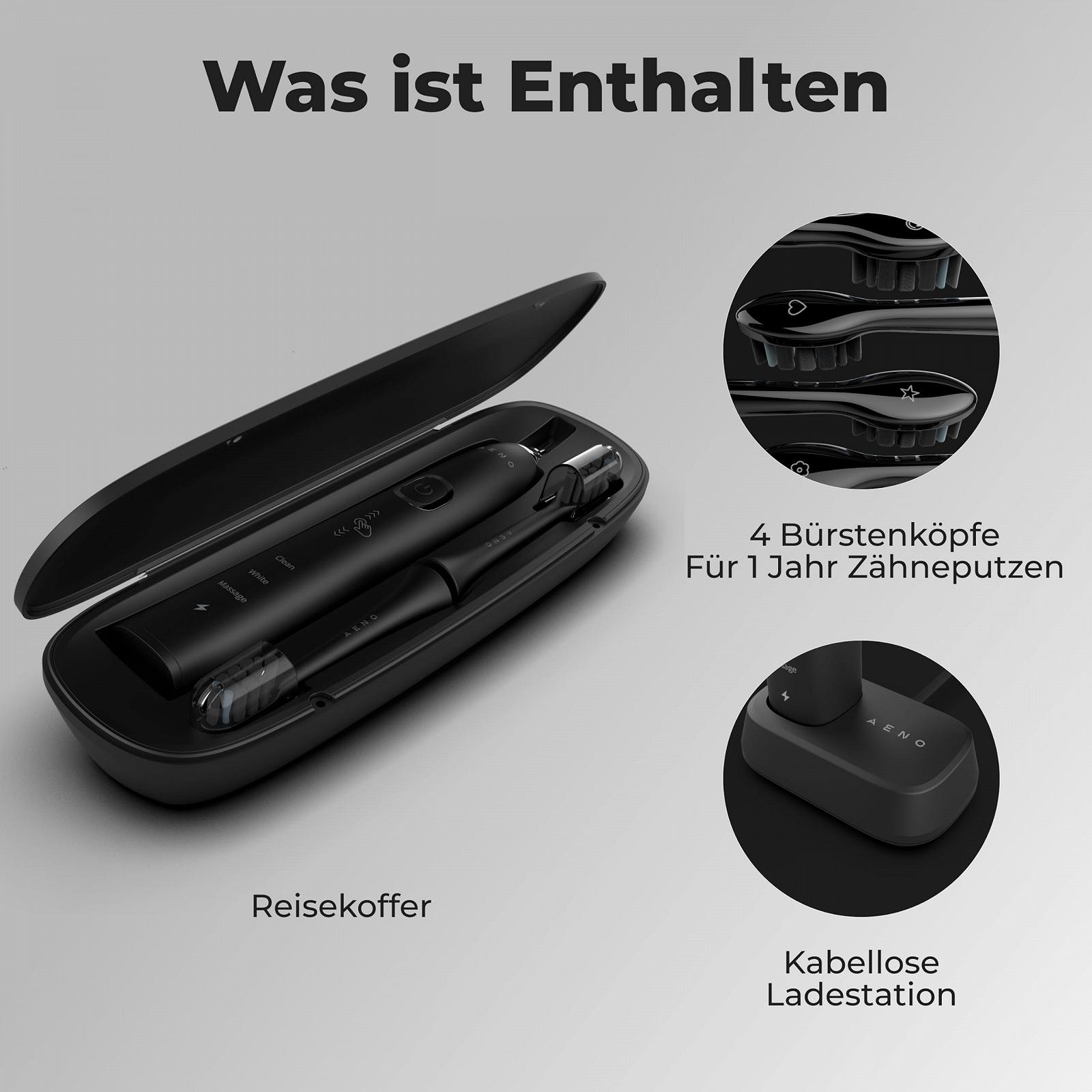 Звукова електрична зубна щітка AENO DB4 9 режимів 46 000 кол/хв, фото №6