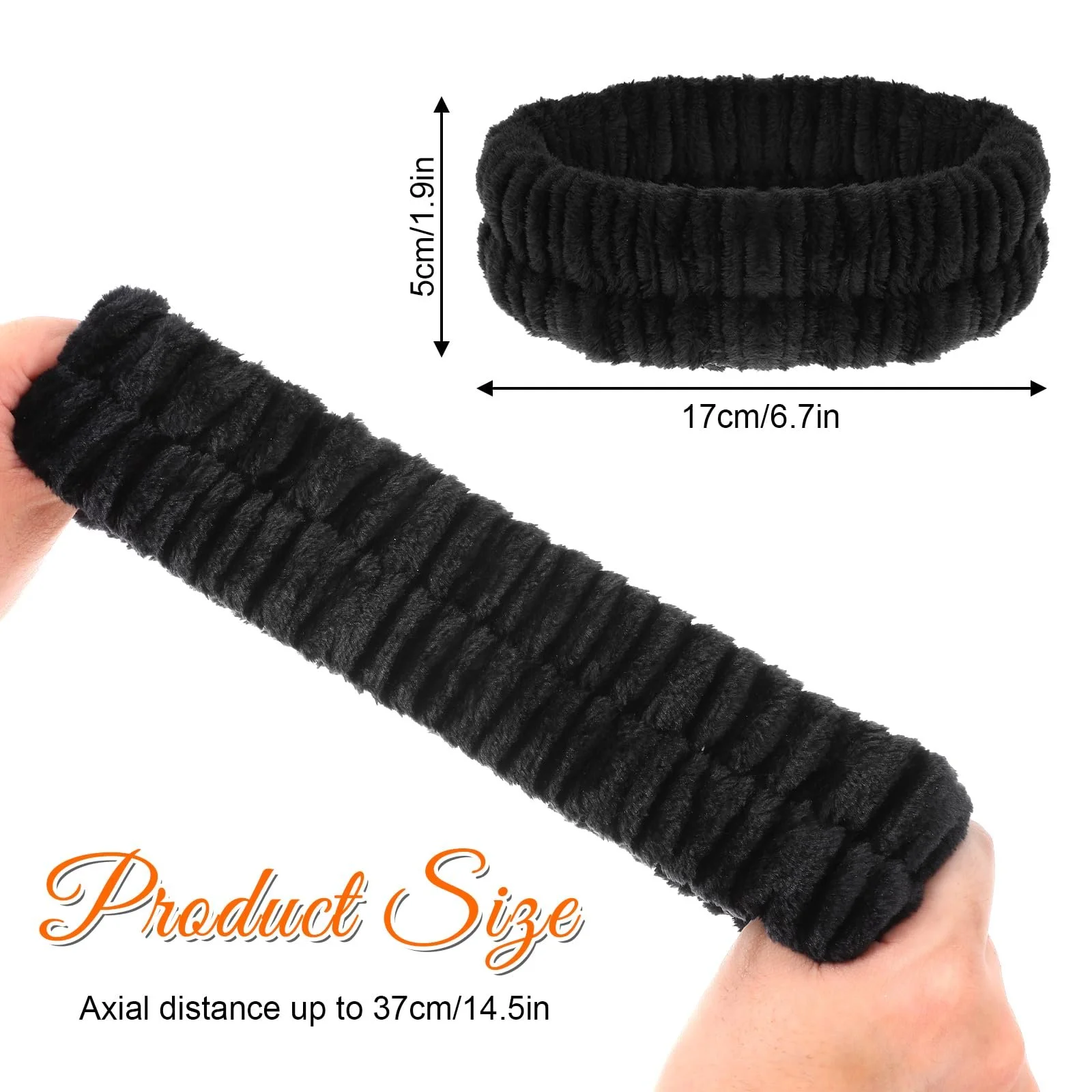 Набір з 2 косметичних пов'язок для волосся для макіяжу та вмивання, фото №3