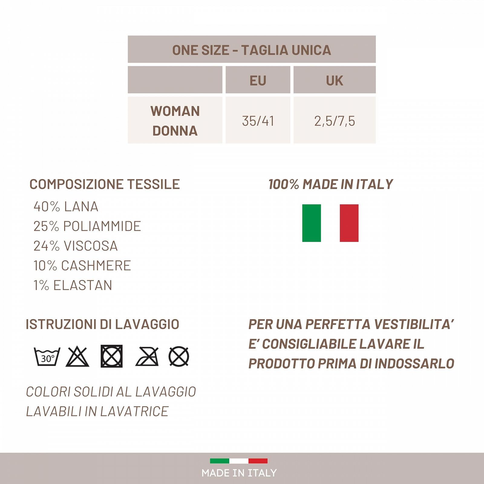 Женские носки LEON D'ORO Кашемир Шерстяные Термоноски Сделано в Италии, фото №6