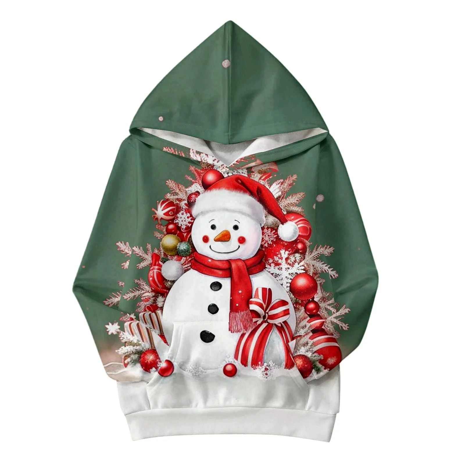 Худи Generisch Зимний Рождественский для девочки - Теплое худи для детей - Классический рождественский свитер для праздничного и повседневного костюма, фото №1