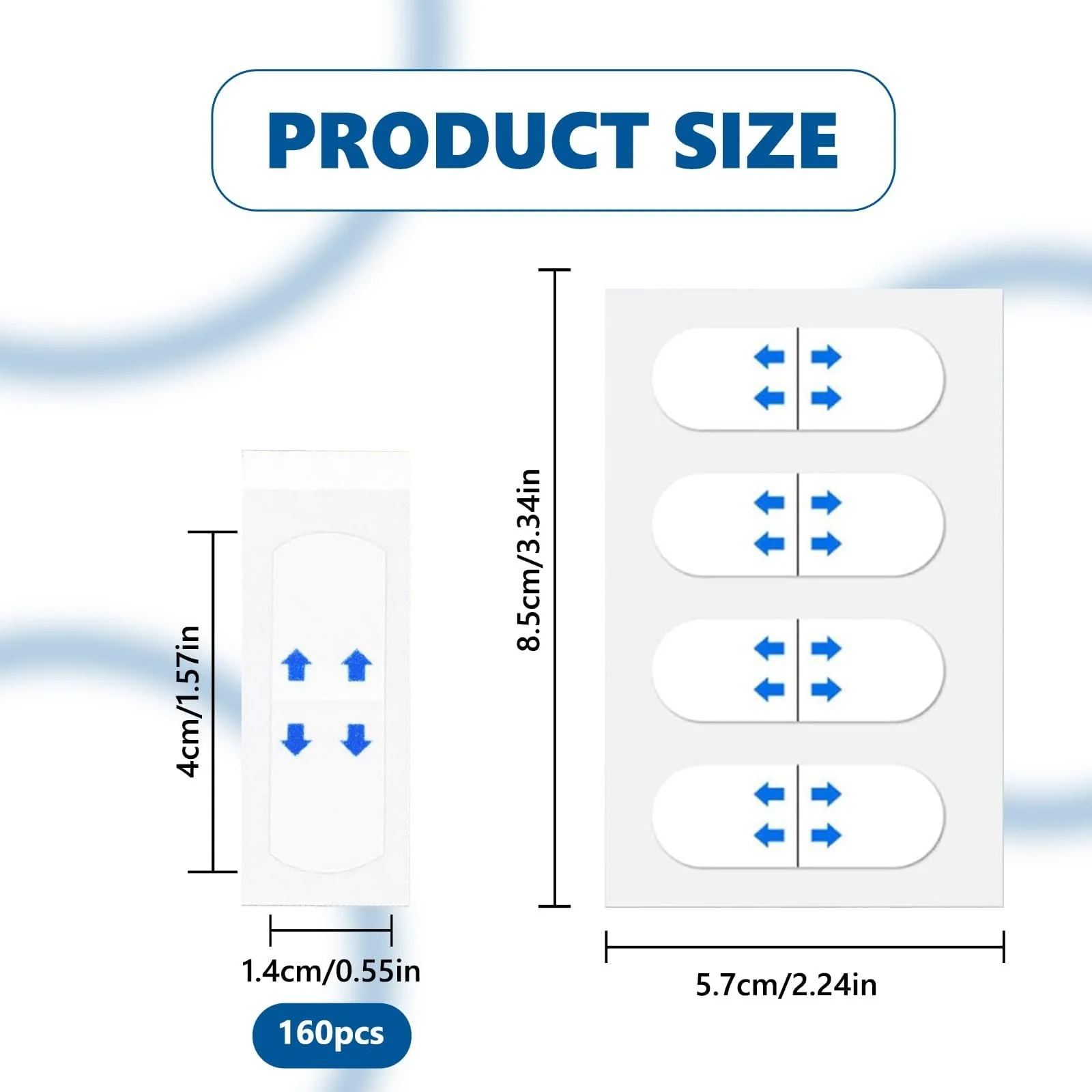 Наклейка для подтяжки лица 160 шт, невидимый патч для подтяжки лица V-формы, фото №2