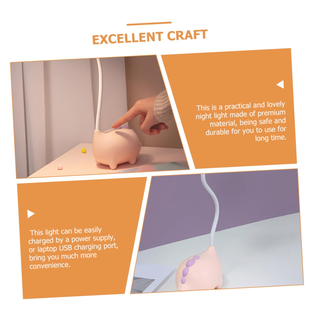 Настільна лампа UKCOCO Dinosaur для дітей світлодіодна USB, фото №2 Настільна лампа UKCOCO Dinosaur для дітей світлодіодна USB, фото №2