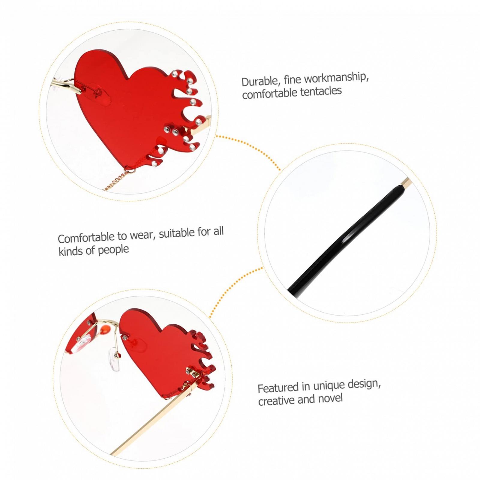 Солнцезащитные очки Сердце (4 шт.), фото №4