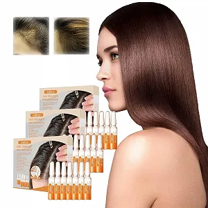 Ампулы для роста волос Liascy Prestige, сыворотка для роста волос, ампулы для истонченных волос, для утолщения и восстановления роста (3 шт. в упаковке) - Фото 1