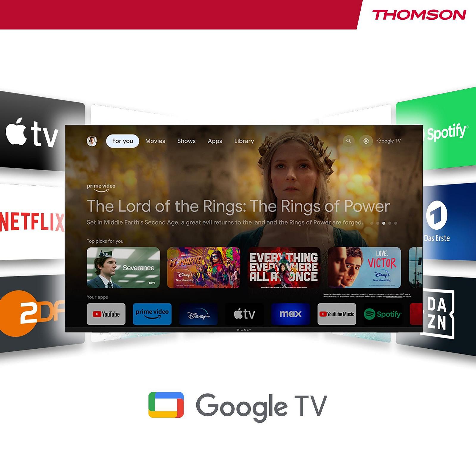 Медиаплеер стриминговый стик THOMSON Google TV 140, 4K UHD, Google Assistant, Googlecast, Wi-Fi, Bluetooth 5.0, HDMI, Dolby Atmos, DTS Digital Surround, HDR10, 2 ГБ RAM, 8 ГБ Memory, фото №10