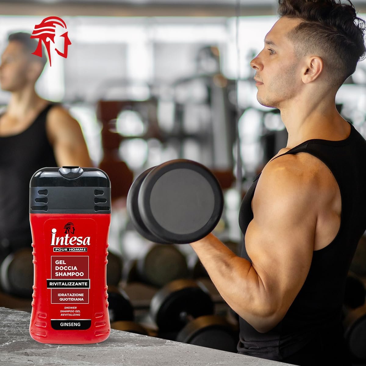 Гель-шампунь для душу Intesa Pour Homme Ginseng Daily Moisturising 250 мл, фото №2