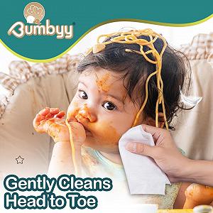 Влажные салфетки Bumbyy Baby Water 240 штук (4 упаковки) с 99,9% содержанием воды, без запаха, с экстрактом алоэ вера и ромашки, 100% на растительной основе, без спирта synthetic.ua - Фото 1