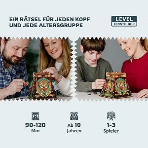 Купить 3D деревянный пазл-квест iDventure Cluepuzzle Sun Pyramid Шкатулка 180 деталей - Фото 1 3D деревянный пазл-квест iDventure Cluepuzzle Sun Pyramid Шкатулка 180 деталей - Фото 1