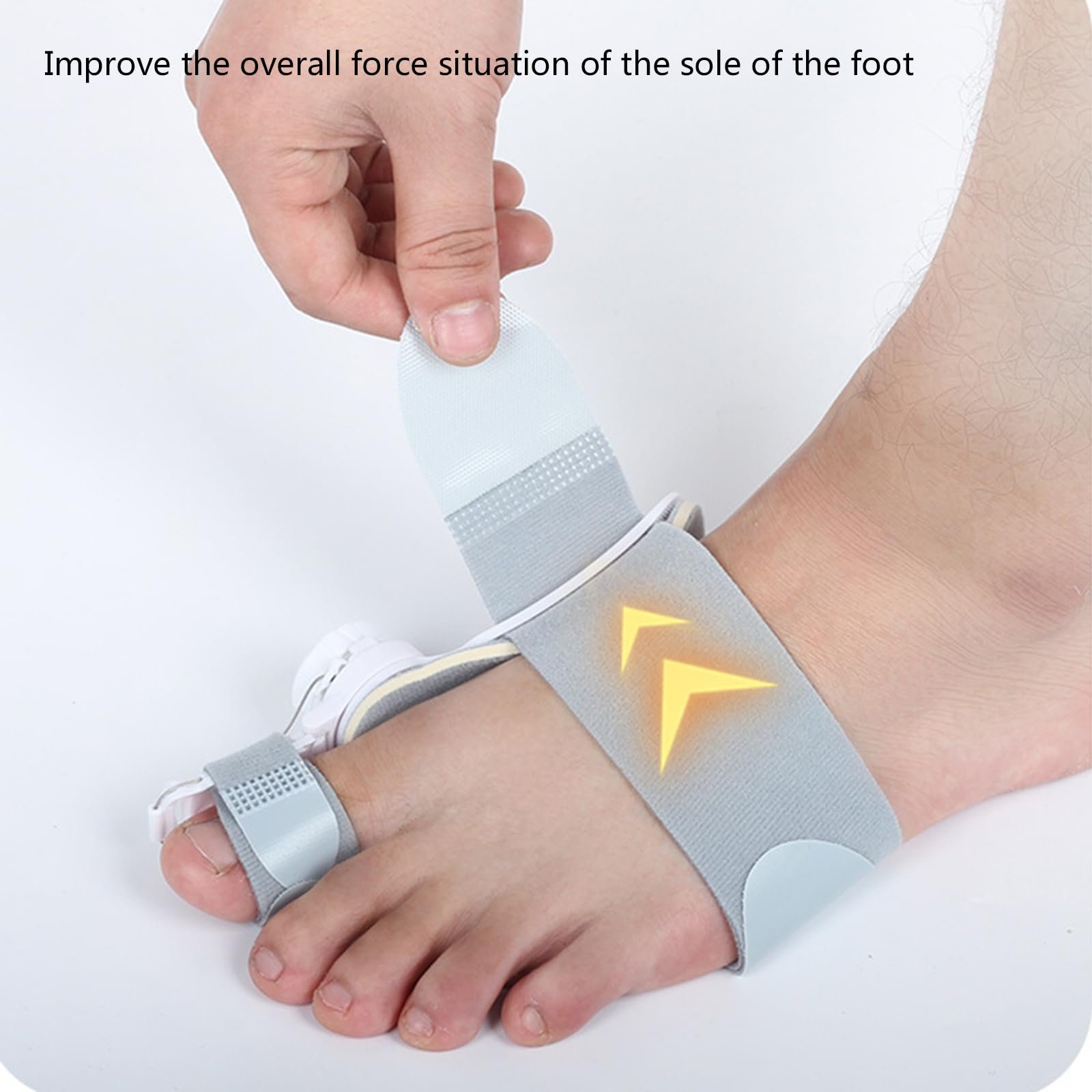 Коректор великого пальця стопи Регульований, з роздільником для пальців Силіконовий, фото №4