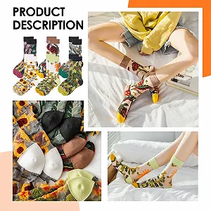 Шкарпетки жіночі прозорі візерункові synthetic.ua - Фото 1