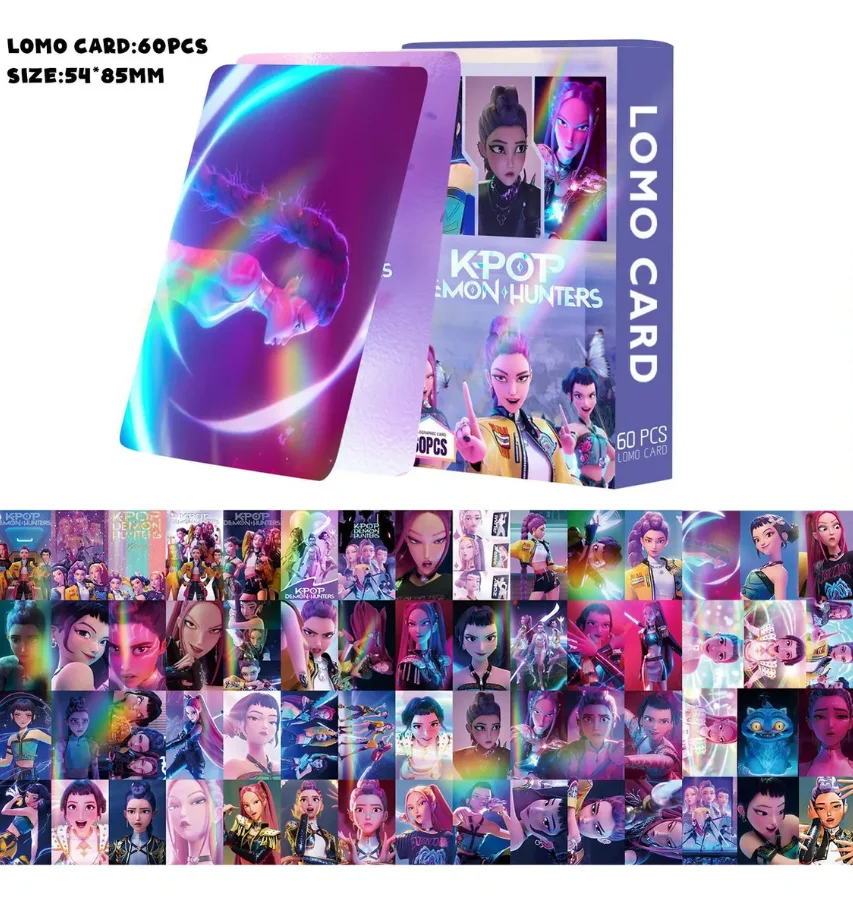 Набір карток Кпоп Мисливці на демонів KPop Demon Hunters Румі, Миру, Зої, тигр Дерпі фотокартки картки 60 шт, фото №1 Набір карток Кпоп Мисливці на демонів KPop Demon Hunters Румі, Миру, Зої, тигр Дерпі фотокартки картки 60 шт, фото №1