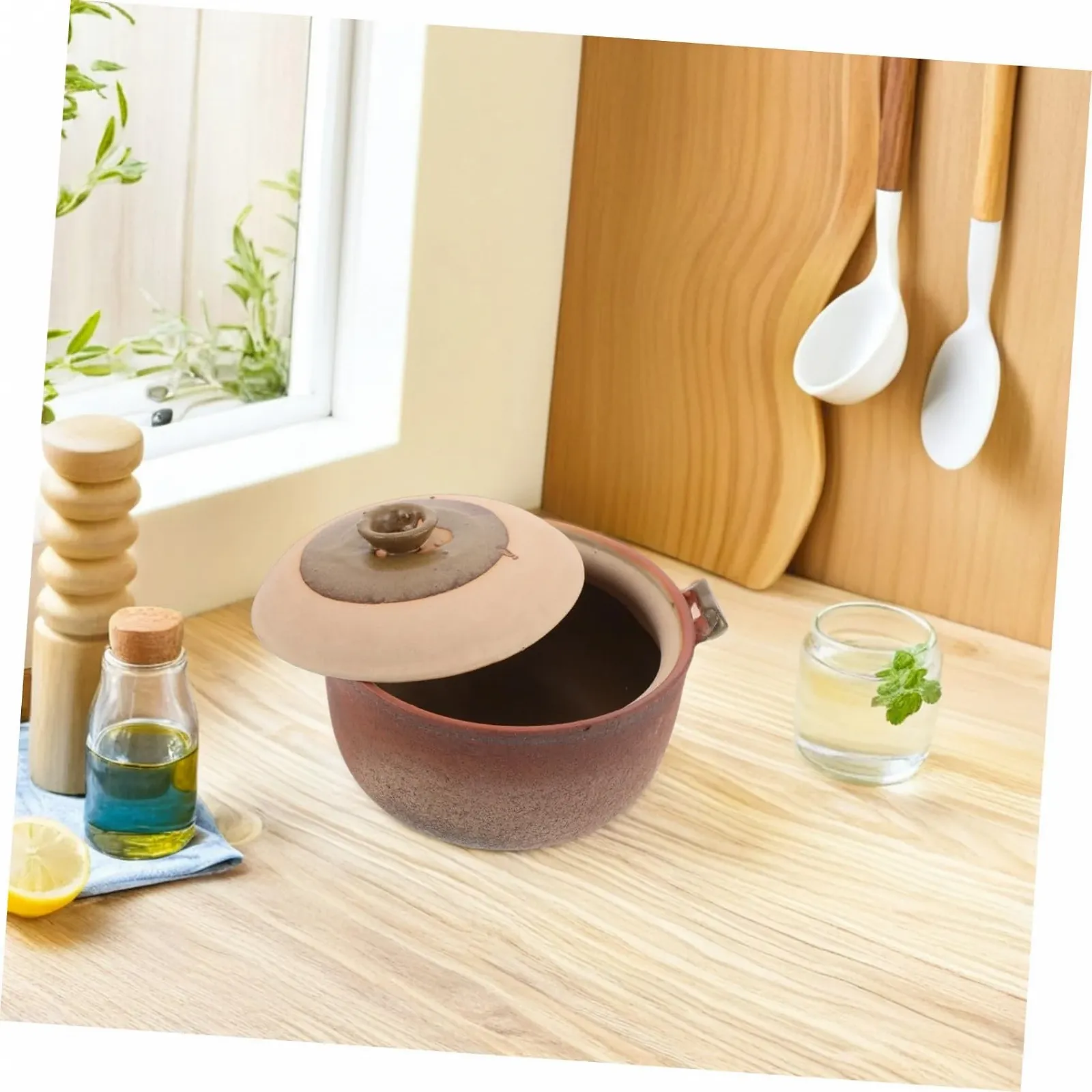 Кастрюля Cabilock Терракотовая с ручкой для тушения, фото №7