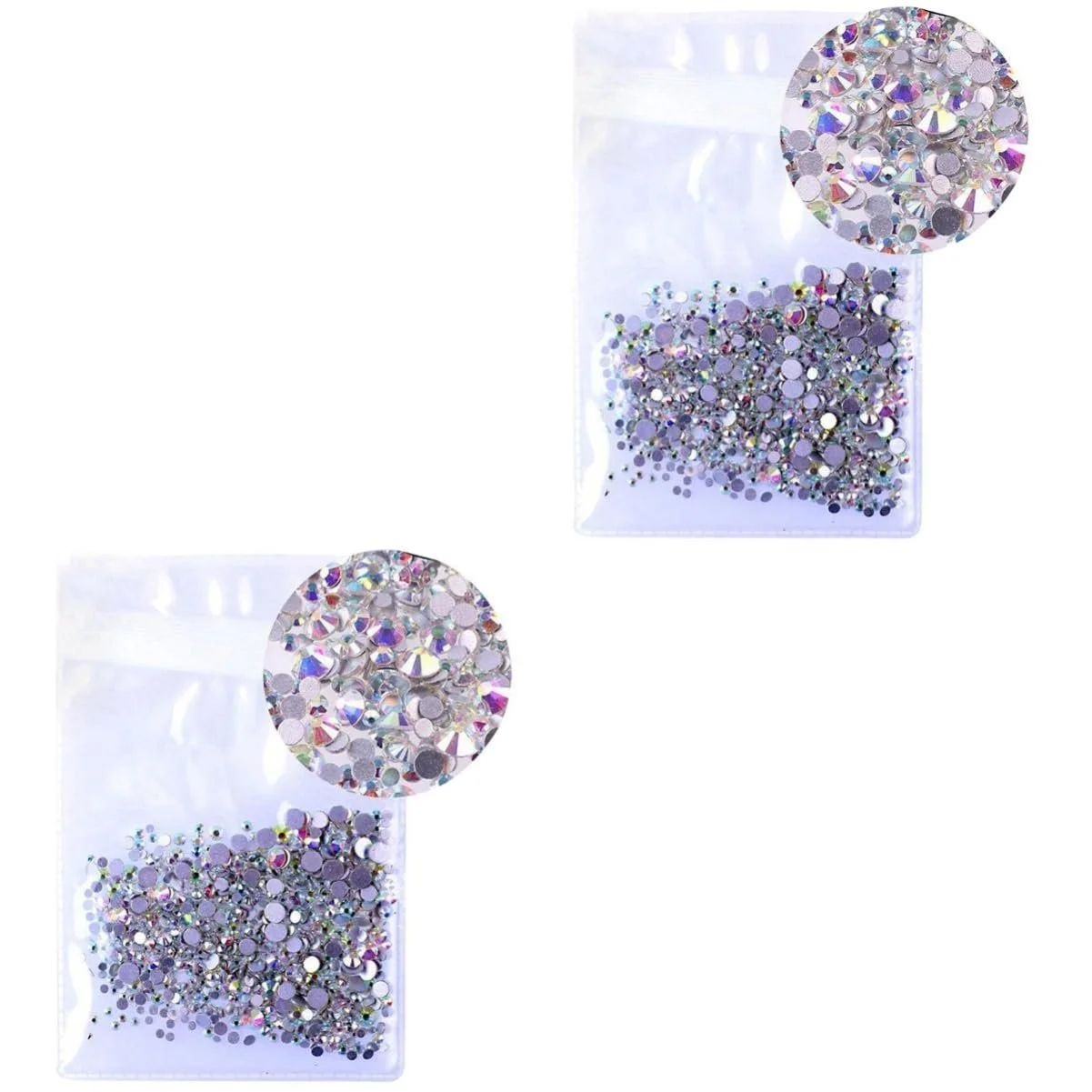 Стрази для нігтів VILLCASE 2880 шткришталеве скло, фото №1