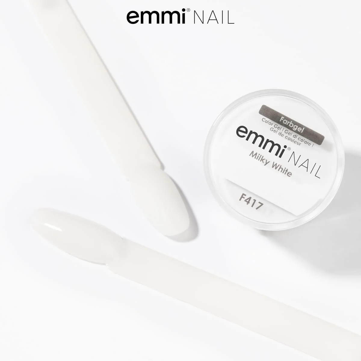 Гель-лак Emmi Nail Colour Gel, UV/LED, молочно-белый, 5 мл, фото №4