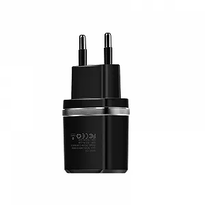 Зарядное устройство Hoco C12 Smart 2USB 2.4А) Black 6957531064114 кабель MicroUSB synthetic.ua - Фото 1