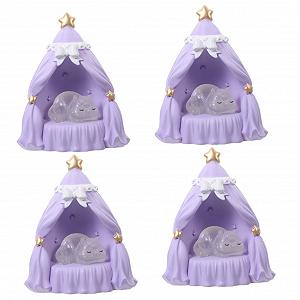 Лампа Housoutil Cat Night Light LED изменение цвета лиловая - Фото 1