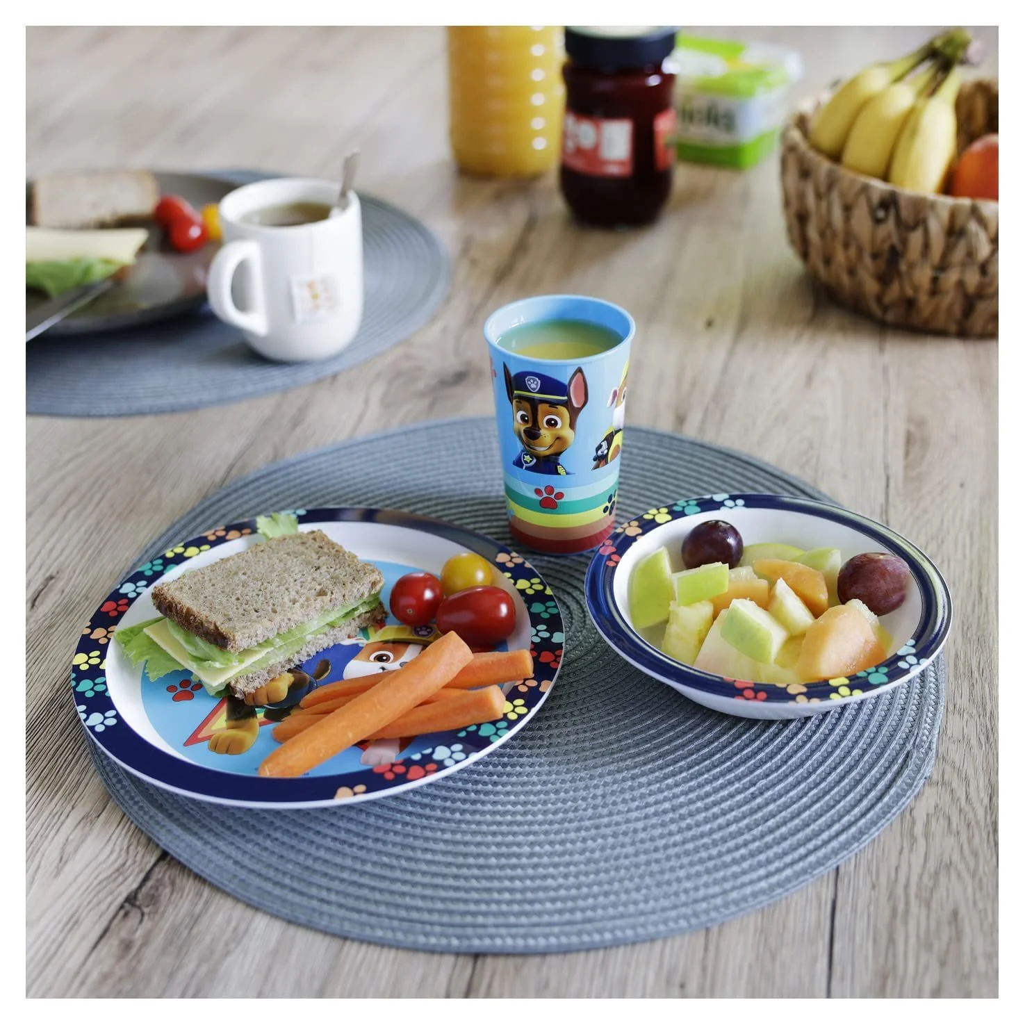 Набор детской посуды P:os Paw Patrol 33561: тарелка, миска и чашка, фото №5 Набор детской посуды P:os Paw Patrol 33561: тарелка, миска и чашка, фото №5