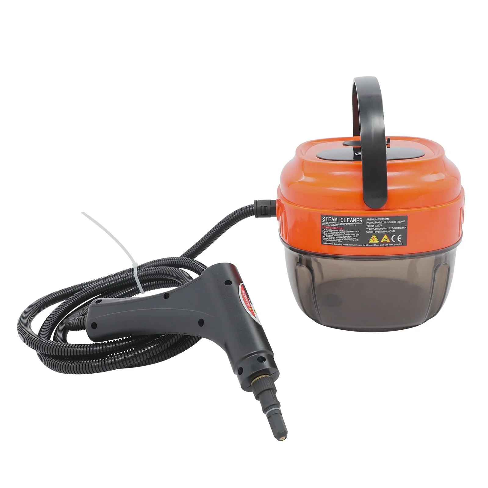 Пароочисник 1500 Вт 3 бари 1700 мл з регулюванням пари, фото №4