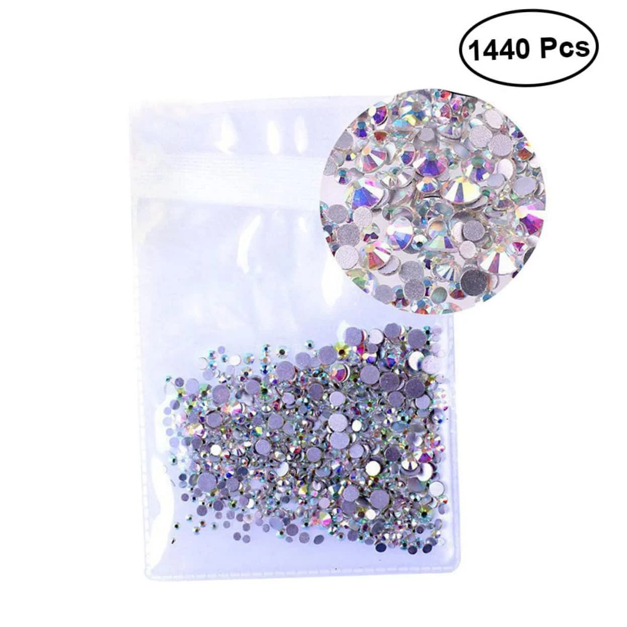 Стразы для ногтей COHEALI 2880 штук, украшения для ногтей, драгоценные камни, стразы для ногтей, аксессуары для украшения ногтей 3D, фото №5