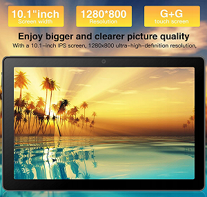 Планшет 10.1" Full HD OUZRS TAB-M1 12/128Gb 8 ядер Android 13 Черный - Фото 1