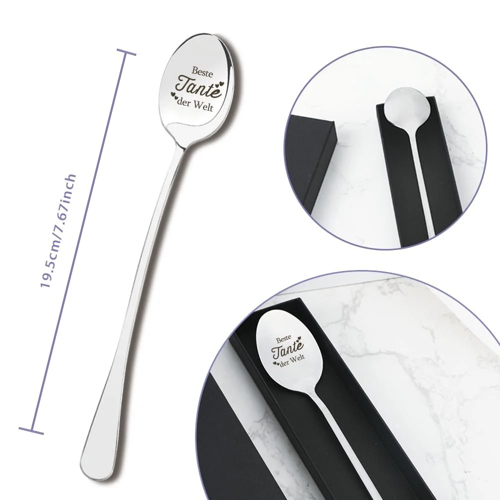 Ложка Кавова Ложка для Тітки на День Народження, фото №2