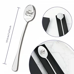 Ложка Кофейная ложка для тёти на День рождения, Рождество, День Святого Валентина, Пасху synthetic.ua - Фото 1