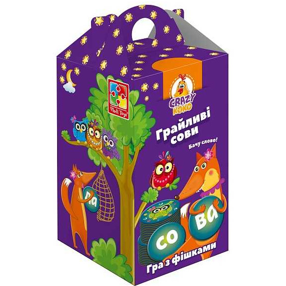 Настольная игра VLADI TOYS Грайливі сови Бачу укр (VT8033-04), фото №1