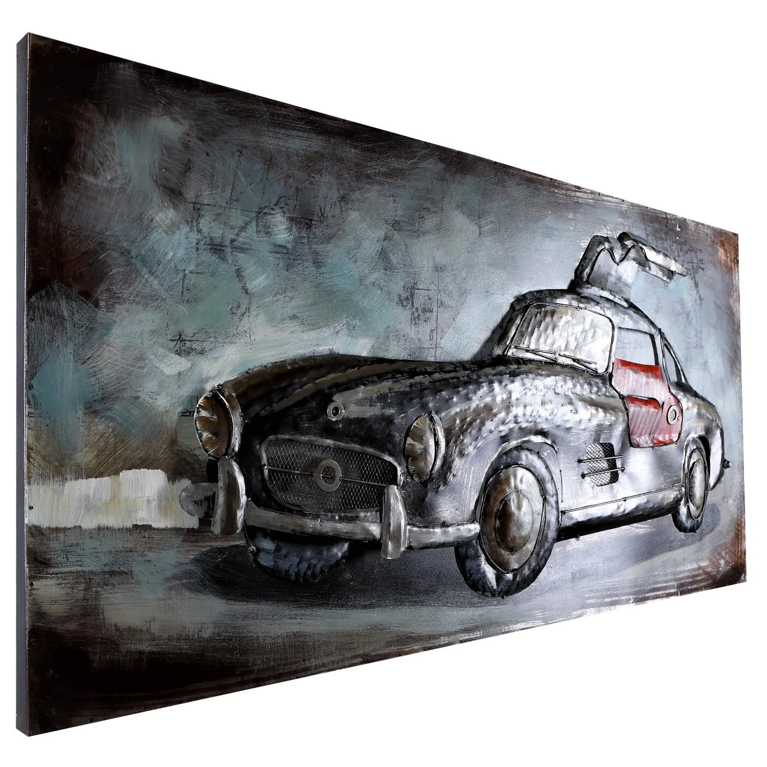 Металлическая картина Mercedes 300SL 3D Effect 120 x 60 x 6 см, фото №4 Металлическая картина Mercedes 300SL 3D Effect 120 x 60 x 6 см, фото №4