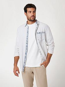 Мужская джинсовая рубашка GUESS JEANS / Светло-голубая / Размер L synthetic.ua - Фото 1