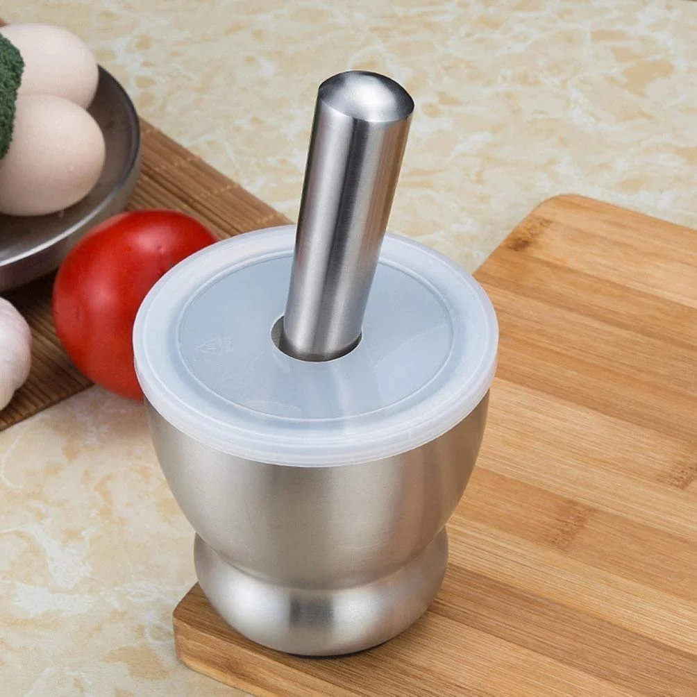 Ступка і товкач Набір Шліфована нержавіюча сталь, фото №2 Ступка і товкач Набір Шліфована нержавіюча сталь, фото №2